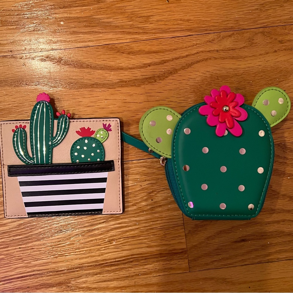 Kate Spade change purse & matching card holder.